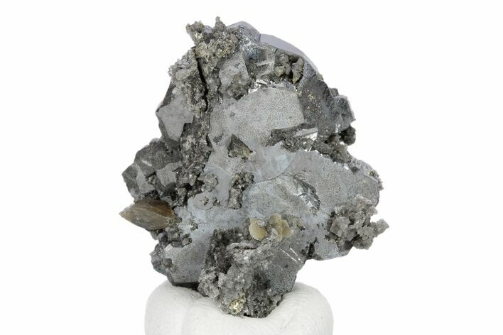 Metallic Bournonite Crystal with Pyrite and Siderite - Bolivia #248465